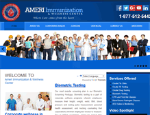 Tablet Screenshot of ameriimmunization.com